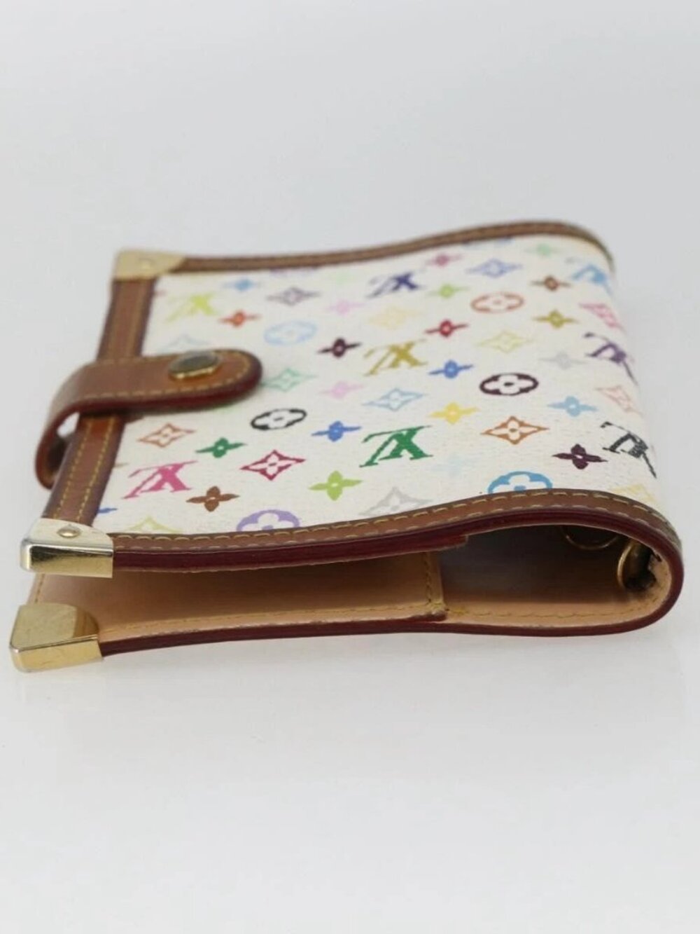 LOUIS VUITTON Multicolor Agenda PM Day Planner Cover White R21074 LV Auth 170796 - Picture 5 of 16